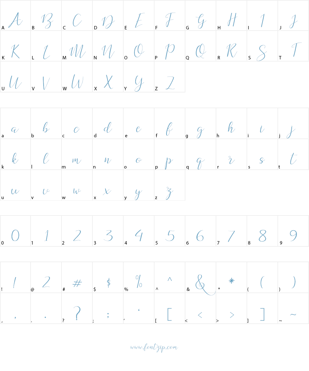 Dogma Script Font Character